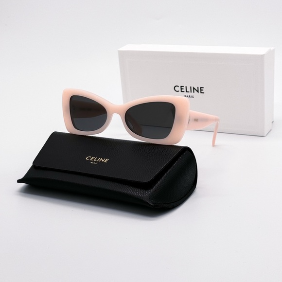 NEW CELINE CL40236I 72A BUTTERFLY PINK GREY WOMEN SUNGLASSES CELINE - Picture 2 of 11